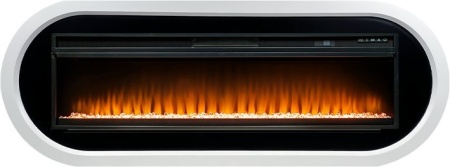 Каминокомплект Ellipse - Белый с черным с очагом Vision 60 LED