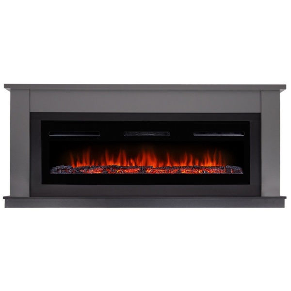 Каминокомплект: Очаг Electrolux Infinity EFP/P-1600ULS, портал Canto Long графит, черный