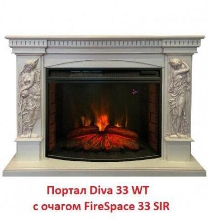 Очаг электрокамина Real-Flame Firespace 33 S IR