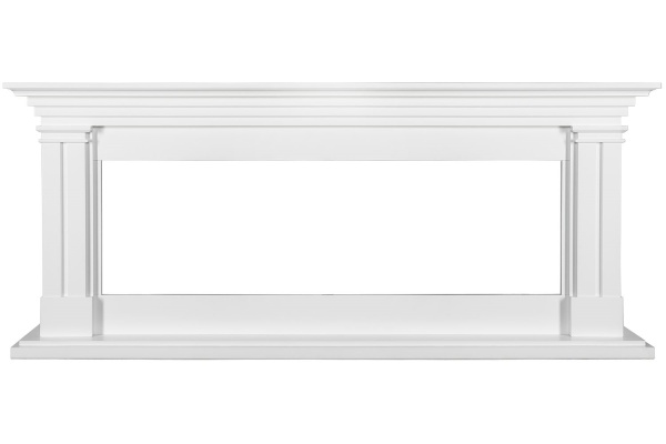 Каминокомплект Lyon 60 SFT (Разборный) - Белый с очагом Vision 60 LED