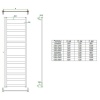Водяной полотенцесушитель лесенка Grota Brezza 630x1500