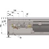 Внутрипольный конвектор длиной 1,1 м - 1,5 м Minib COIL-KO2 1250