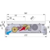 Внутрипольный конвектор длиной 1,1 м - 1,5 м Minib COIL-T50 1500