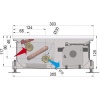 Внутрипольный конвектор длиной 1,1 м - 1,5 м Minib COIL-MO 1500