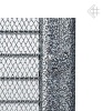 Вентиляционная решетка для камина Kratki 22х22 Оскар черная/хром с жалюзи 22OCSX