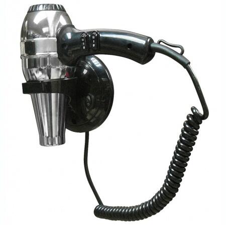 Настенный фен Nofer HOTELline 1800 W черный/матовый