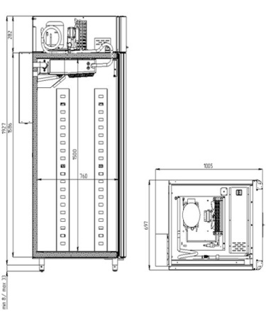Расстоечный шкаф Polair CS107 Bakery Br (со стеклянной дверью)