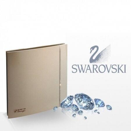 Вытяжка для ванной диаметр 100 мм Soler & Palau SILENT-100 CZ CHAMPAGNE SWAROVSKI DESIGN (230V 50)