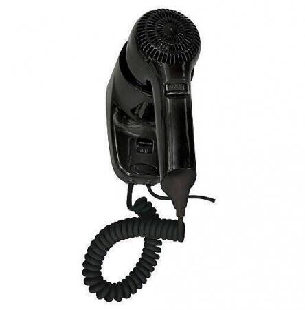 Настенный фен Nofer HOTELline чёрный 1200 W