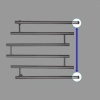 Водяной полотенцесушитель лесенка Energy Modern 600x700