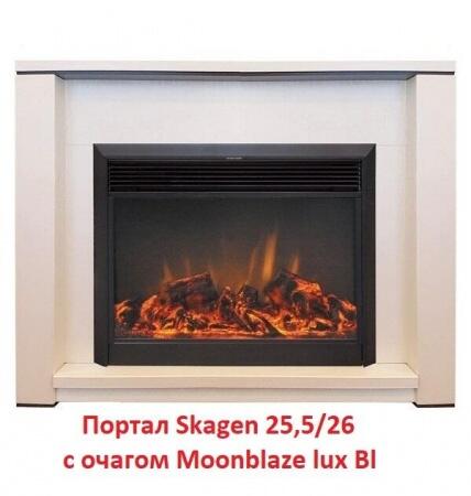Очаг электрокамина Real-Flame MoonBlaze S LUX Black