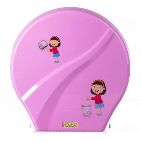 Диспенсер для туалетной бумаги Mario Kids 8165 Pink