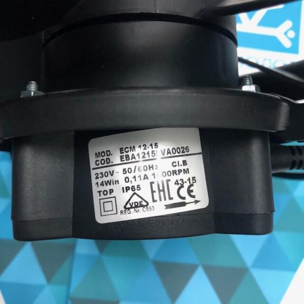 Вентилятор ELCO ECM 12 230 V IP65 N A200 (EBA12150VA0026)