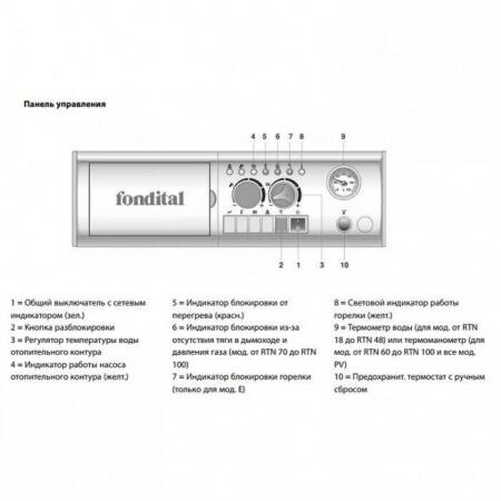 Напольный газовый котел Fondital BALI RTN PVE 24