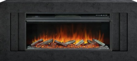 Каминокомплект Line 42 Dark Grey - Темный серый с очагом Vision 42 LOG LED
