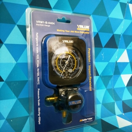 Коллектор одновентильный VALUE VRM1-B-0404 (для R22, R134a, R410a, R407C, низкое давление)