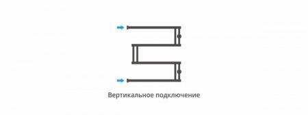 Водяной полотенцесушитель м образный Сунержа High-Tech model 'M' 600x600