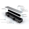 Внутрипольный конвектор длиной 1,1 м - 1,5 м Varmann Ntherm Air 300x150x1250