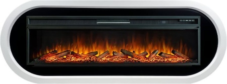 Каминокомплект Ellipse - Белый с черным с очагом Vision 60 LOG LED