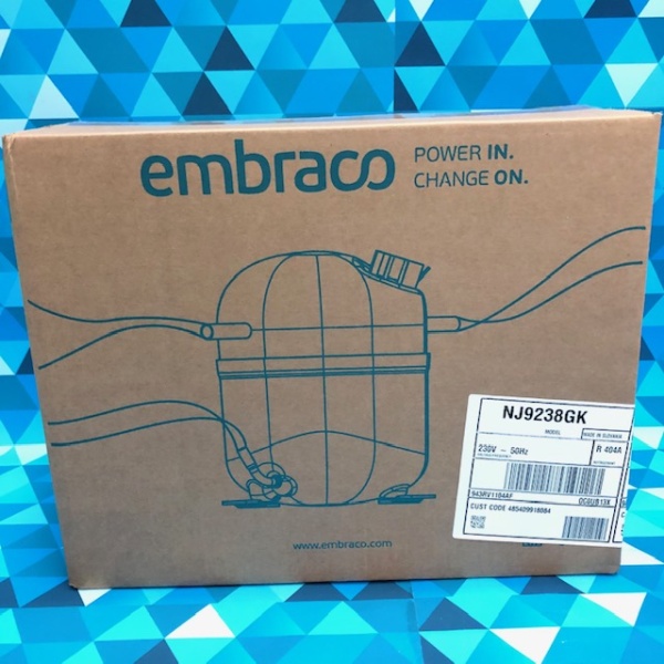 Компрессор Embraco (MBP) NJ9238GK (R404, 4620Вт при +7,2C*/ASHRAE, 32,67см3) Словакия