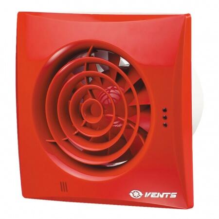 Вытяжка для ванной диаметр 100 мм Vents 100 Quiet красный