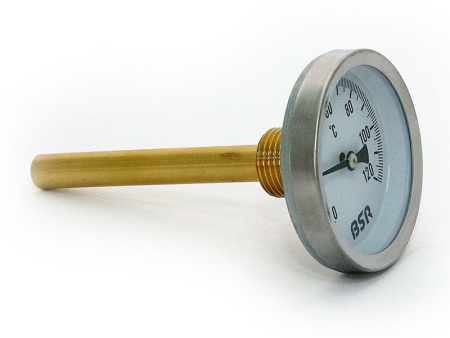 Термометр биметаллический накладной BSR ? 63, 120°C