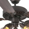Вентилятор с подсветкой Faro Yakarta Brown 3L