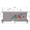 Внутрипольный конвектор длиной 1,1 м - 1,5 м Minib COIL-KO2 1500