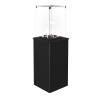 Газовый уличный обогреватель мощностью 8-10 кВт Kratki PATIO MINI/M/G31/37MBAR/S - сталь, с ручным у