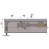 Внутрипольный конвектор длиной 2,1 м - 3 м Minib COIL-P90 2750