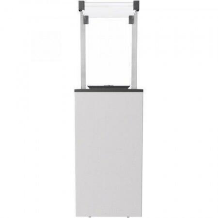 Газовый уличный обогреватель мощностью 8-10 кВт Kratki PATIO/M/G31/37MBAR/B - белое стекло, с ручным