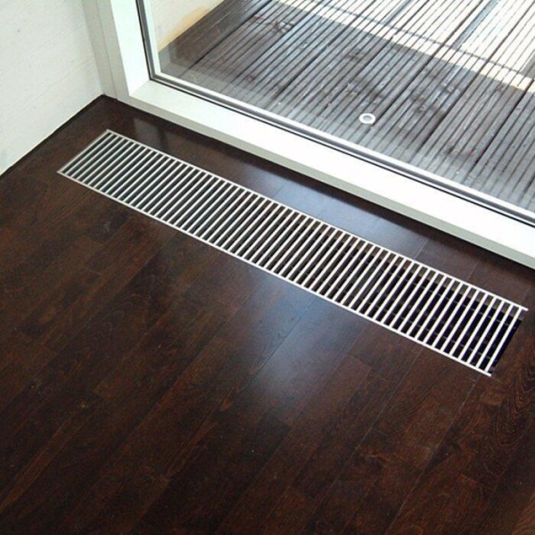 Внутрипольный конвектор длиной 1,6 м - 2 м КЗТО Бриз 300x120x1900 2то