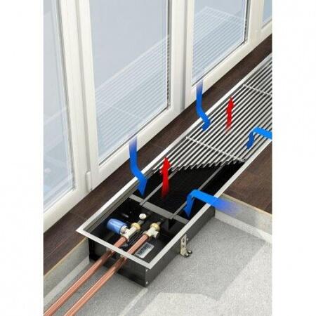 Внутрипольный конвектор длиной 30 см - 1 м Varmann Ntherm 300x200x1000