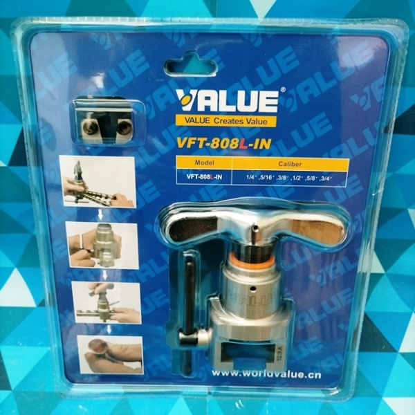 Вальцовка VALUE VFT-808-I-N (1/4", 5/16", 3/8", 1/2", 5/8", 3/4") c эксцентриком