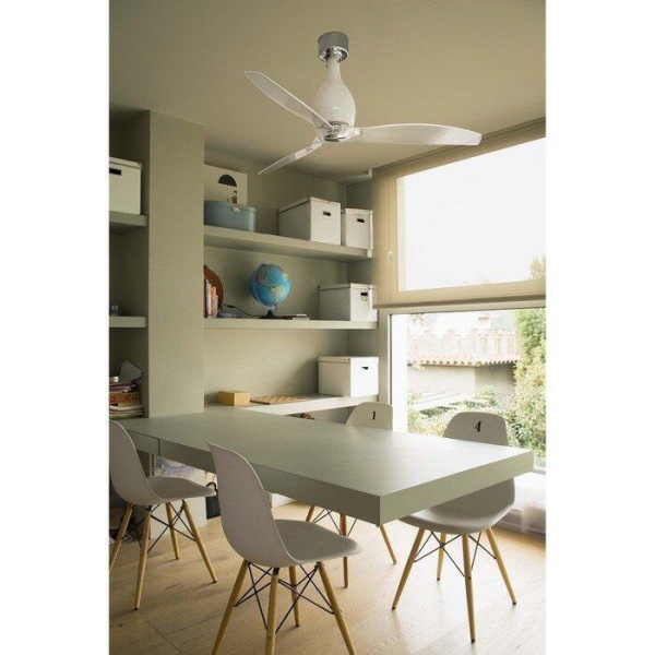 Вентилятор без подсветки Faro Mini Eterfan Shiny White