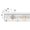 Внутрипольный конвектор длиной 1,1 м - 1,5 м Minib COIL-PB 90 1500