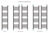 Водяной полотенцесушитель лесенка Сунержа Богема+ 1200x300