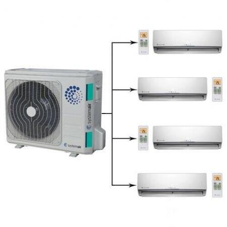 Внешний блок мульти сплит-системы на 4 комнаты Systemair SYSPLIT MULTI4 36 EVO HP Q/SYSPLIT WALL SMA