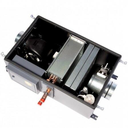 Компактная приточная установка с водяным калорифером Minibox W-1050-1/24kW/G4 Zentec