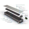 Внутрипольный конвектор длиной 1,1 м - 1,5 м Varmann Ntherm Electro 230x110x1250