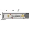 Внутрипольный конвектор длиной 2,1 м - 3 м Minib COIL-T60 2250