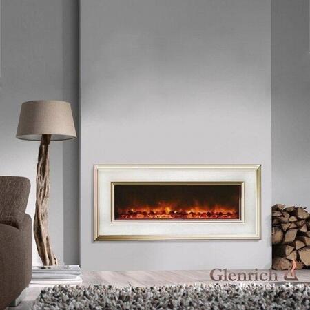 Очаг электрокамина Glenrich Genius 100 (цвет-Кремовый)