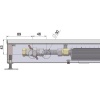 Внутрипольный конвектор длиной 30 см - 1 м Minib COIL-T80 900