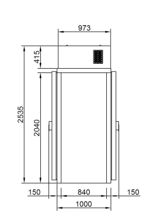 КХН-1,44 Minicella MM 2 двери без пола