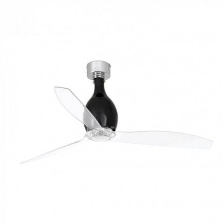 Вентилятор с подсветкой Faro Mini Eterfan Matt Black 1L