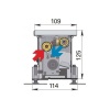 Внутрипольный конвектор длиной 1,6 м - 2 м Minib COIL-KT0 1750