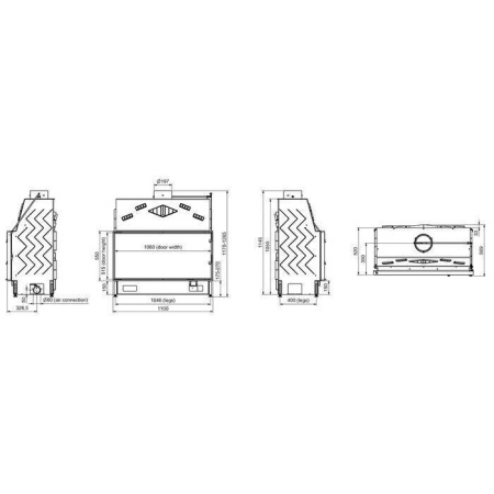 Дровяная топка  Technical PanTech 100 EVO LD