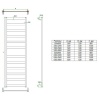 Водяной полотенцесушитель лесенка Grota Brezza 530x1500