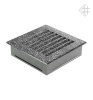 Вентиляционная решетка для камина Kratki 17x17 FRESH черна хром пористая 17CS/FRESH