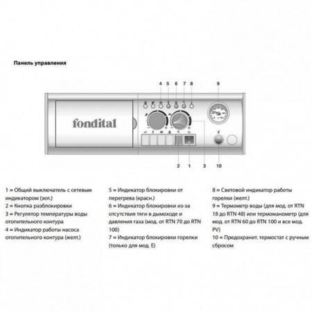 Напольный газовый котел Fondital BALI RTN E 100